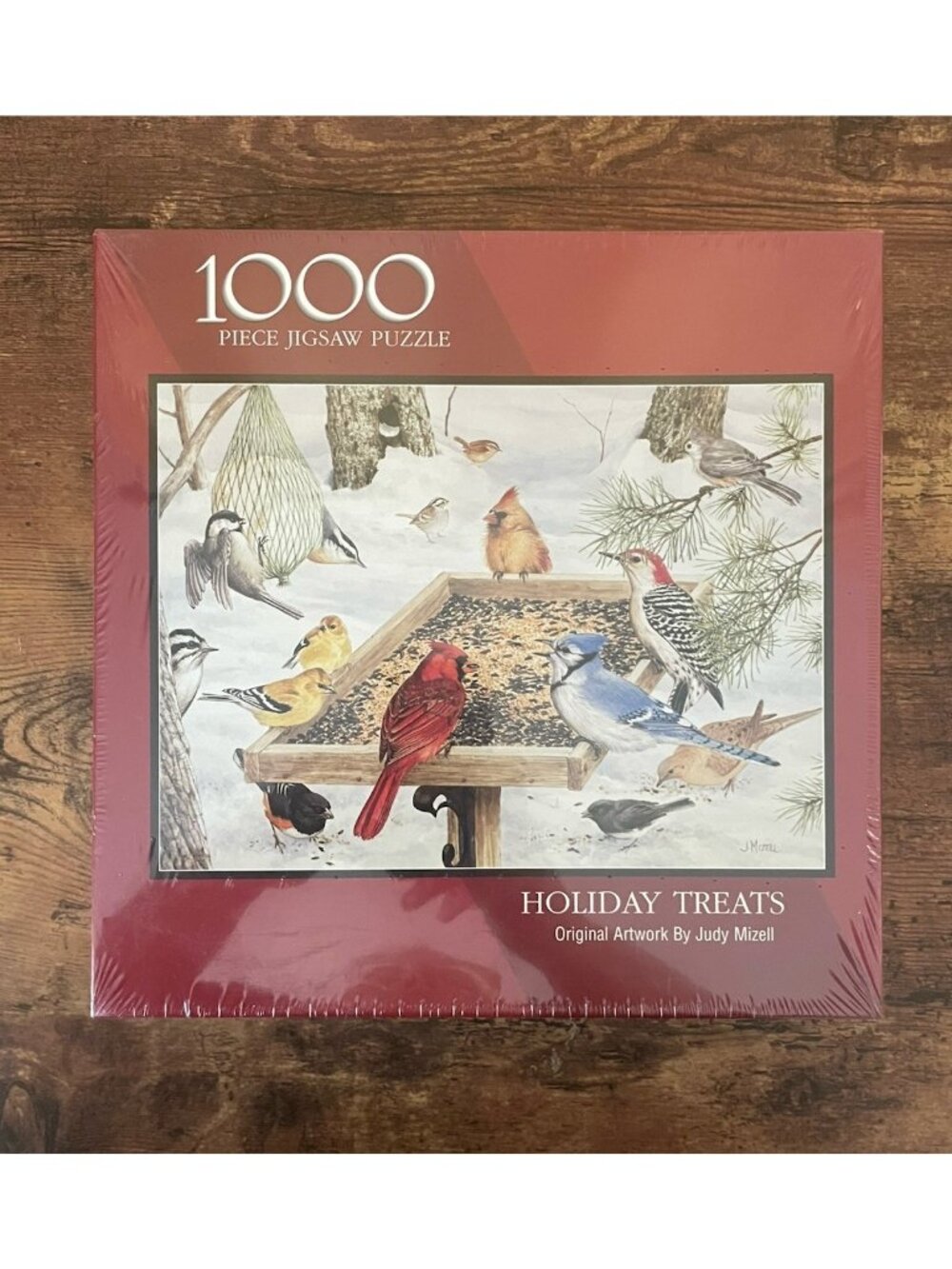 Vintage Bits and Pieces 1000 Piece Jigsaw Puzzle Holiday Treats Winter Birds